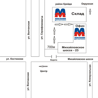 Схема проезда Белгород